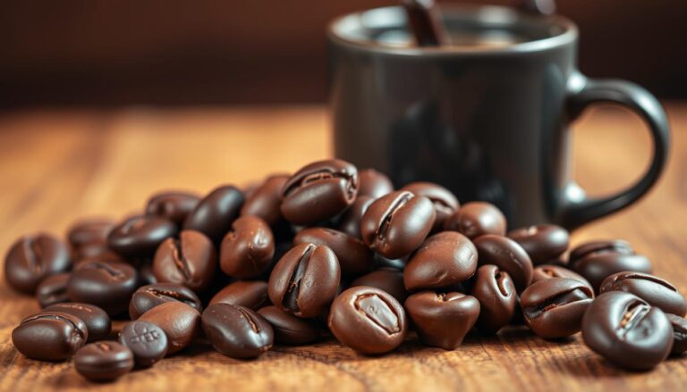 How many chocolate-covered espresso beans equals a cup of coffee