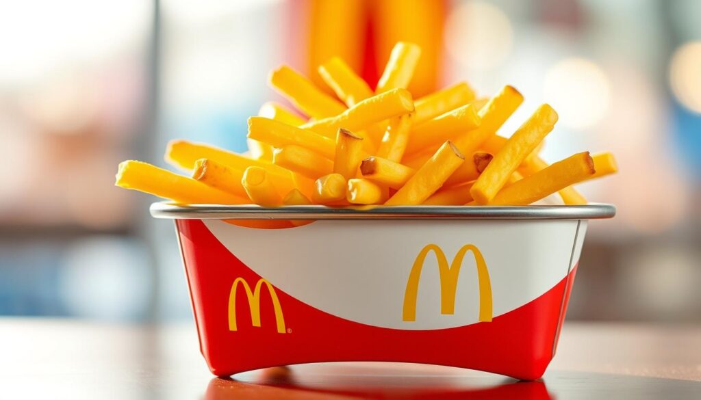 Generate an image of McDonald's Basket of Fries Generate an image of McDonald's Basket of Fries