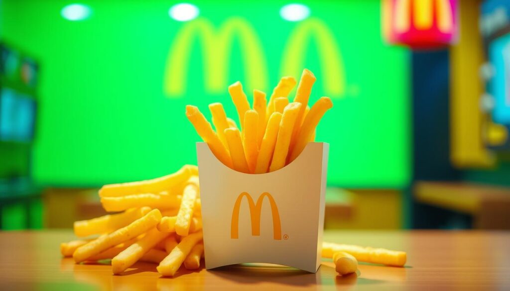 Generate an image of McDonald's UK fries Generate an image of McDonald's UK fries