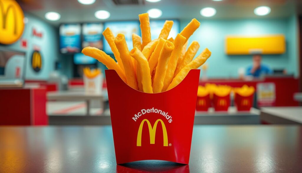 Generate an image of McDonald's World Famous Fries Generate an image of McDonald's World Famous Fries