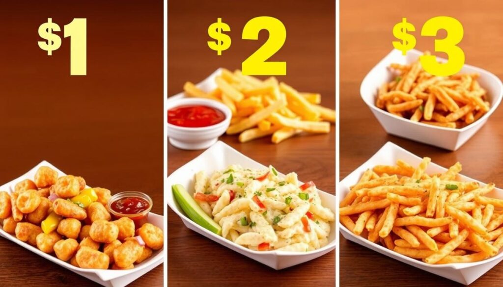 Image of McDonald's $1 $2 $3 menu sides Image of McDonald's $1 $2 $3 menu sides