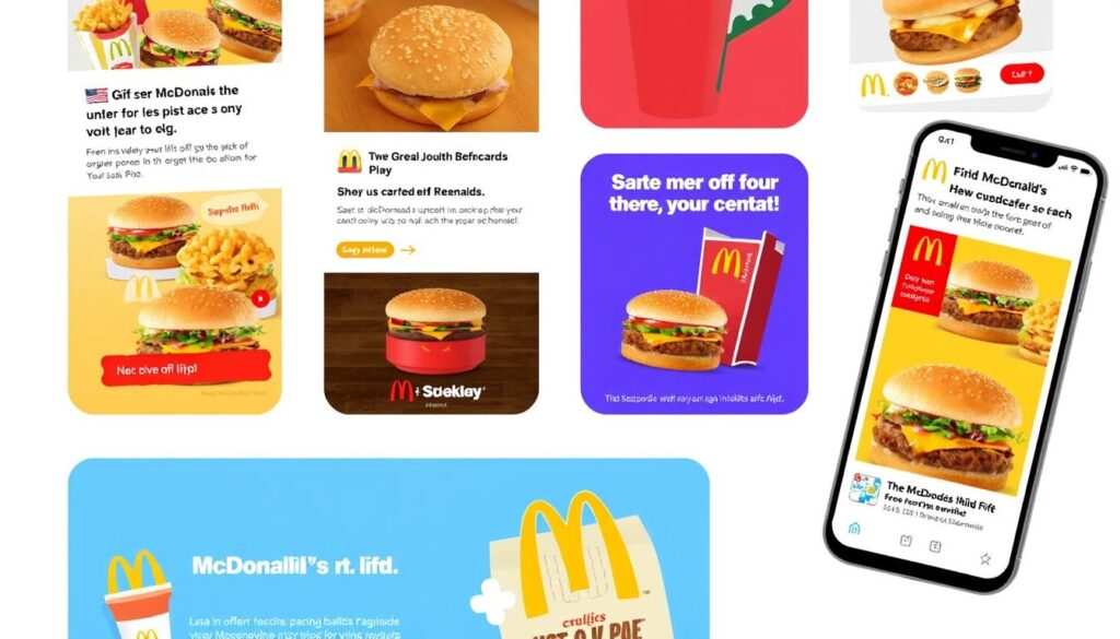 Image of McDonald's app promotions Image of McDonald's app promotions