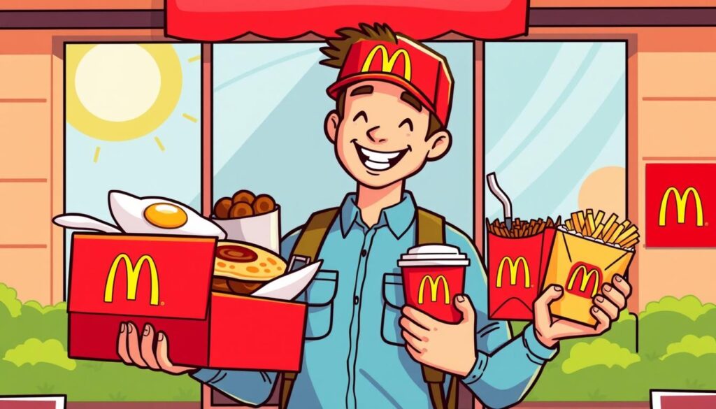 Image of McDonald's breakfast delivery Image of McDonald's breakfast delivery