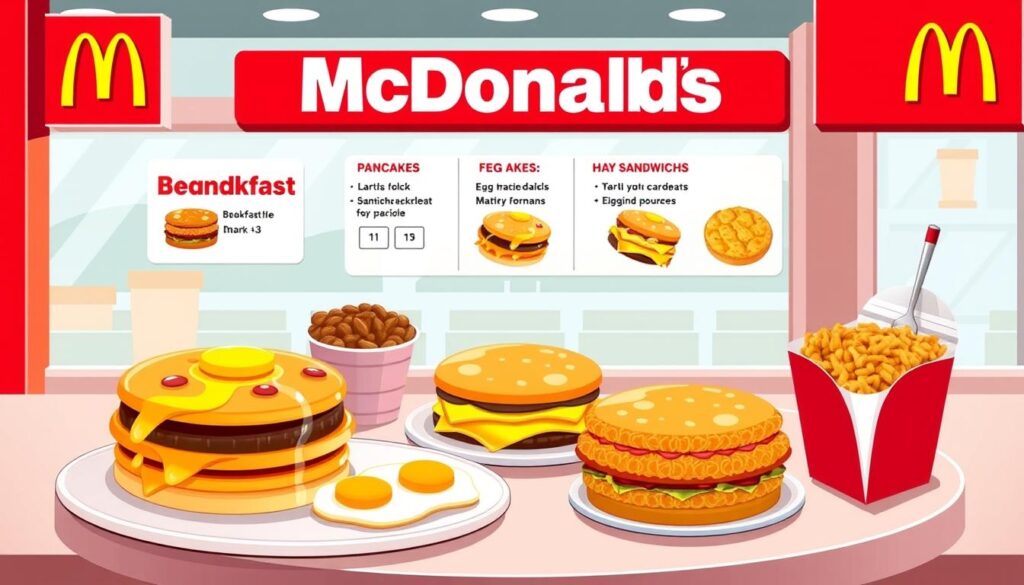 Image of McDonald's breakfast menu Image of McDonald's breakfast menu