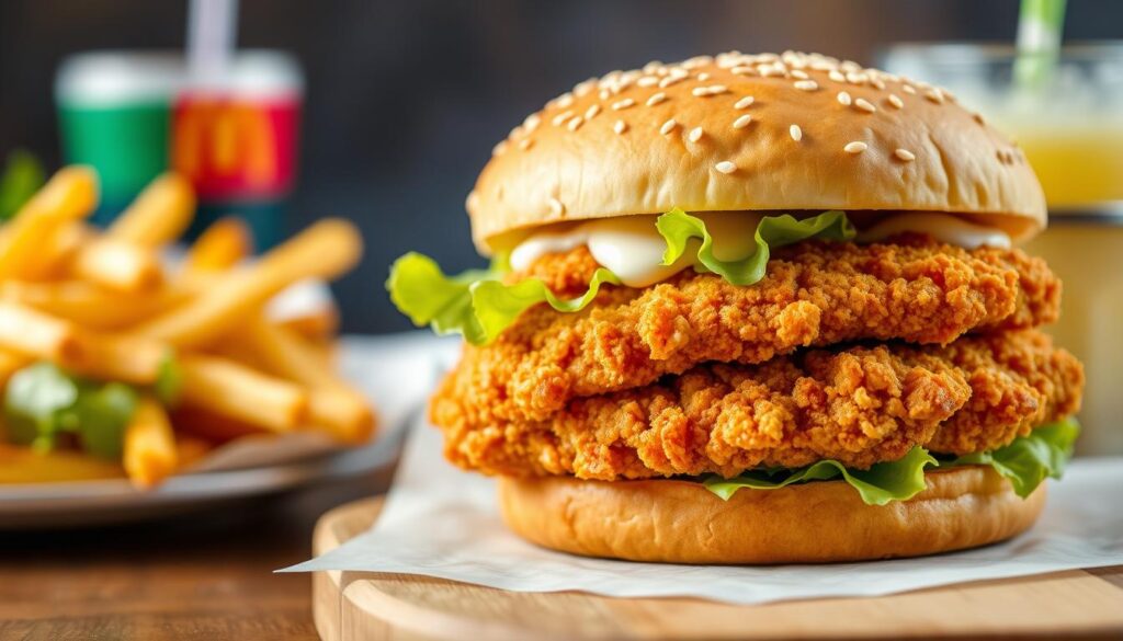 Image of McDonald's chicken sandwich Image of McDonald's chicken sandwich