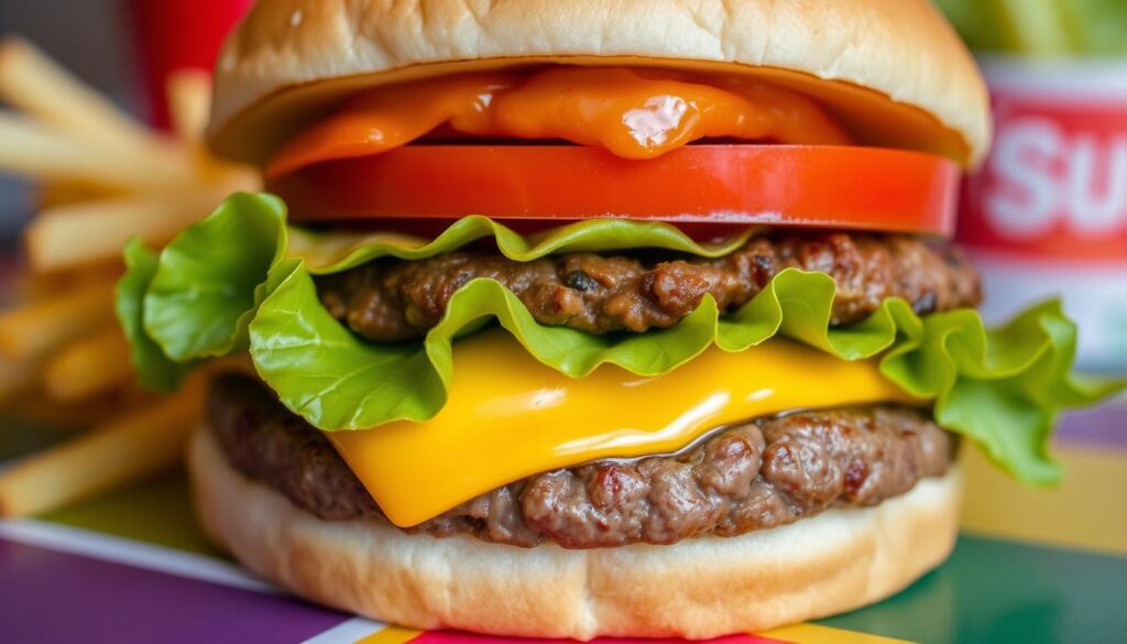 Image of a McDonald's burger Image of a McDonald's burger