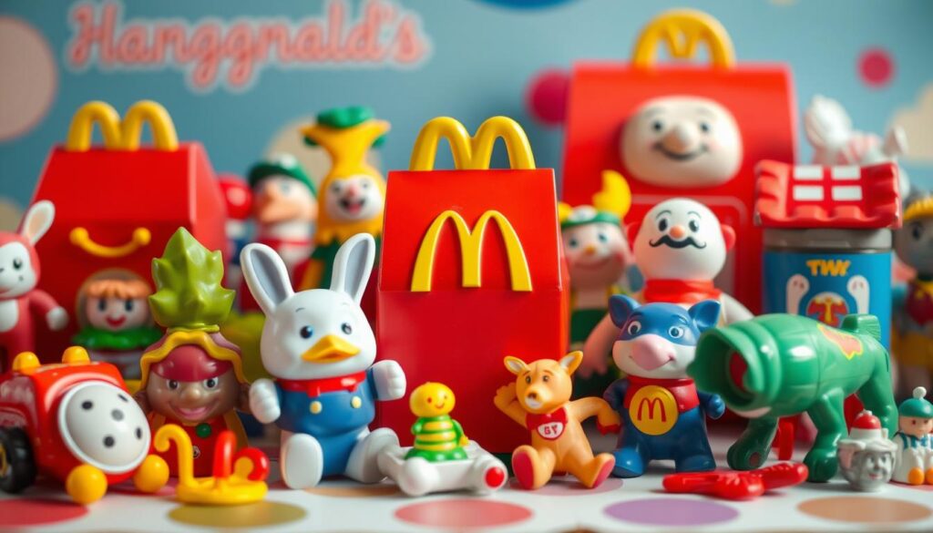 Image of a collection of vintage McDonald's Happy Meal toys Image of a collection of vintage McDonald's Happy Meal toys