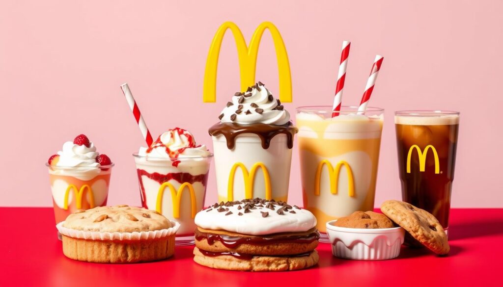 Image of a variety of McDonald's desserts Image of a variety of McDonald's desserts