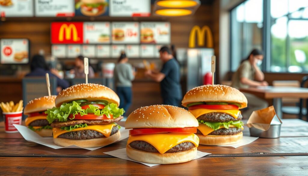 McDonald's dollar menu burgers image McDonald's dollar menu burgers image
