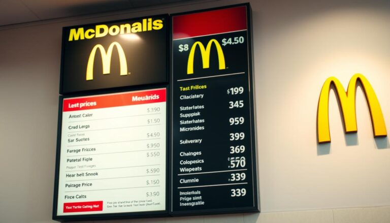 McDonald's menu price list