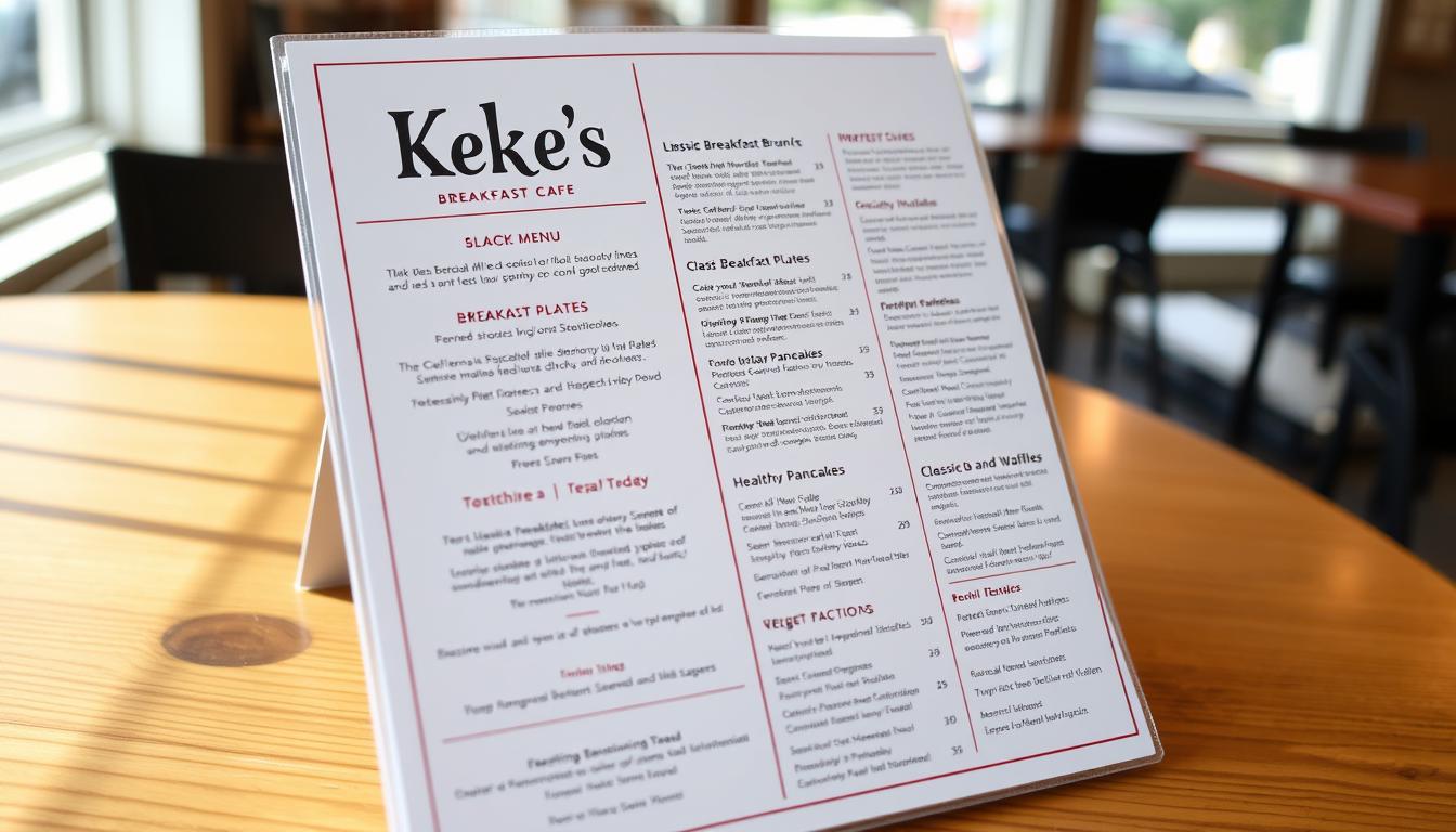 keke's breakfast cafe hendersonville menu