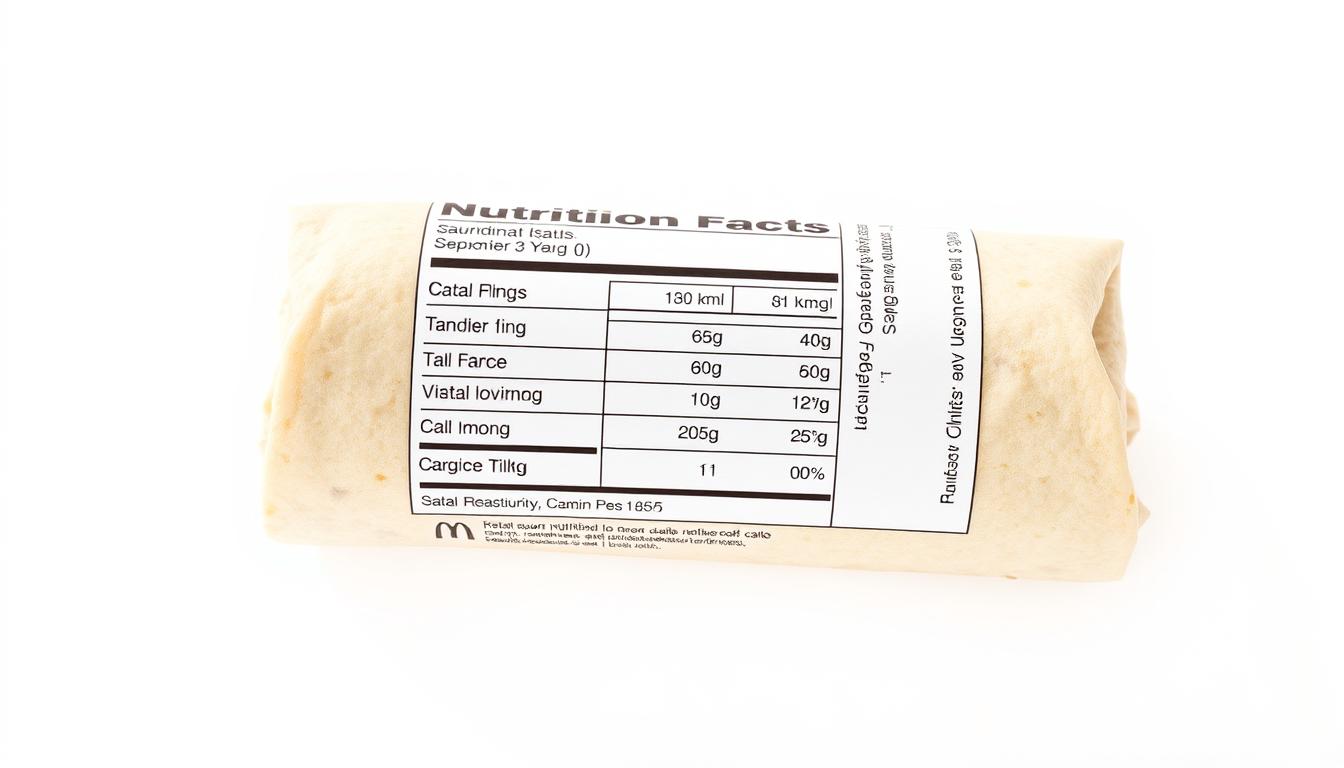 mcdonald's breakfast burrito calories